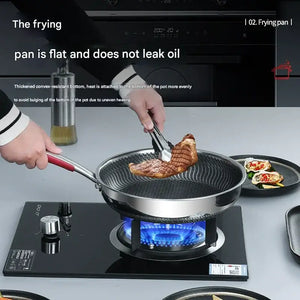 Stainless Steel Non Stick Frying Pan Cookware Pot Set - Cookware set