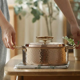 Stainless Steel Non Stick Hammer Double Ear Soup Pot - Cookware set