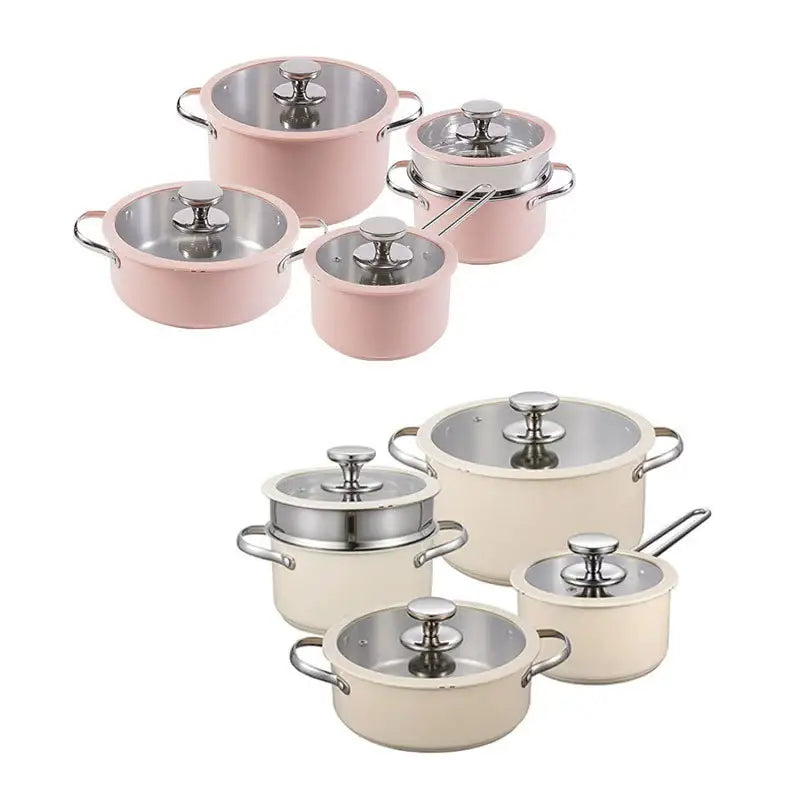 4-Piece Stainless Steel Pot Set with Glass Steamer Lid - view 8