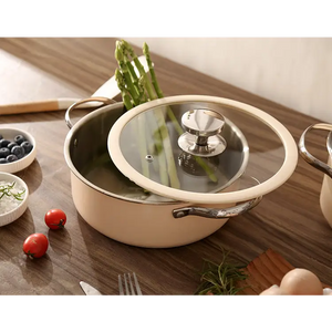 4-Piece Stainless Steel Pot Set with Glass Steamer Lid - view 5