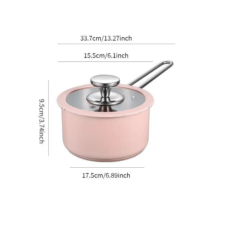 4-Piece Stainless Steel Pot Set with Glass Steamer Lid - view 13