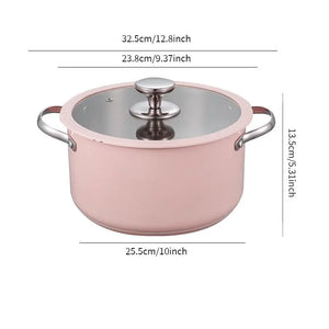 4-Piece Stainless Steel Pot Set with Glass Steamer Lid - view 16