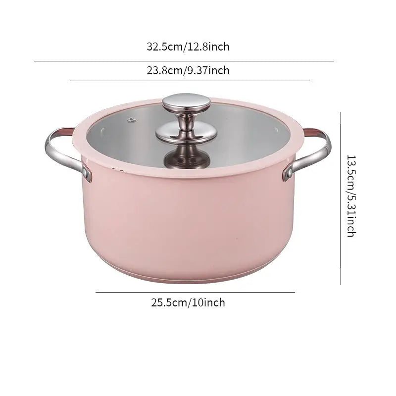 4-Piece Stainless Steel Pot Set with Glass Steamer Lid - view 16