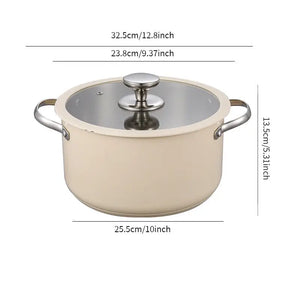 4-Piece Stainless Steel Pot Set with Glass Steamer Lid - view 12