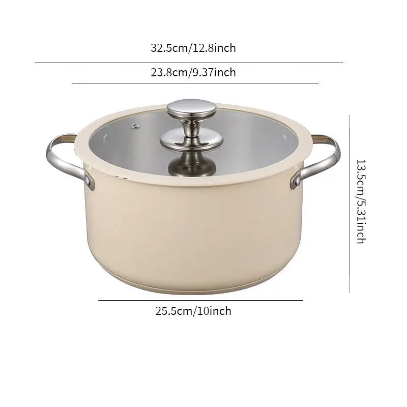 4-Piece Stainless Steel Pot Set with Glass Steamer Lid - view 12