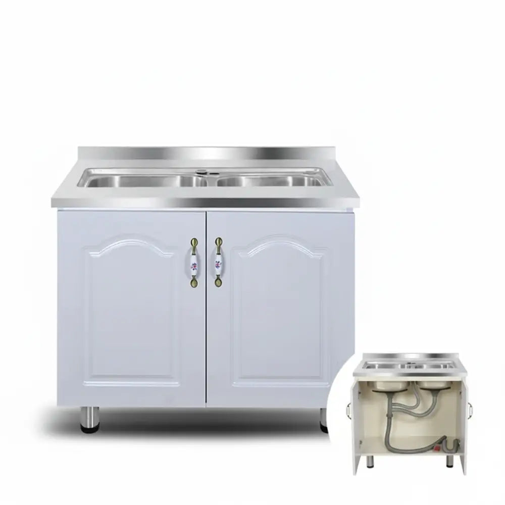 Simple Stainless Steel Wall Kitchen Cabinet - 80cm double pump - Kitchen cabinets