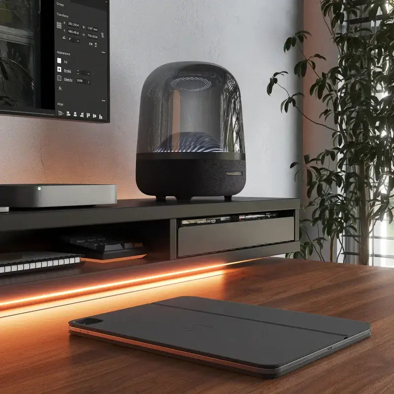 Standing Desk with Electric Height Adjustment and Floating