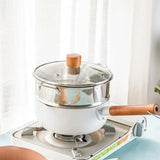 Stone Non Stick Tempered Glass Lid Soup Pot - Cookware set