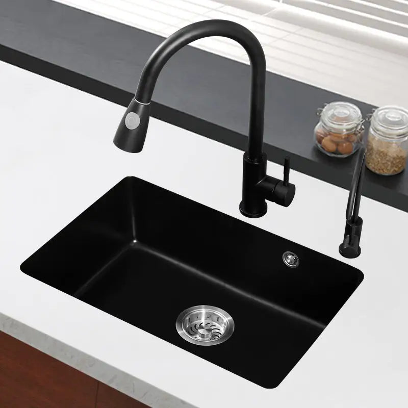 Stone Single Bowl One Piece Kitchen Sink - Kitchen Sink