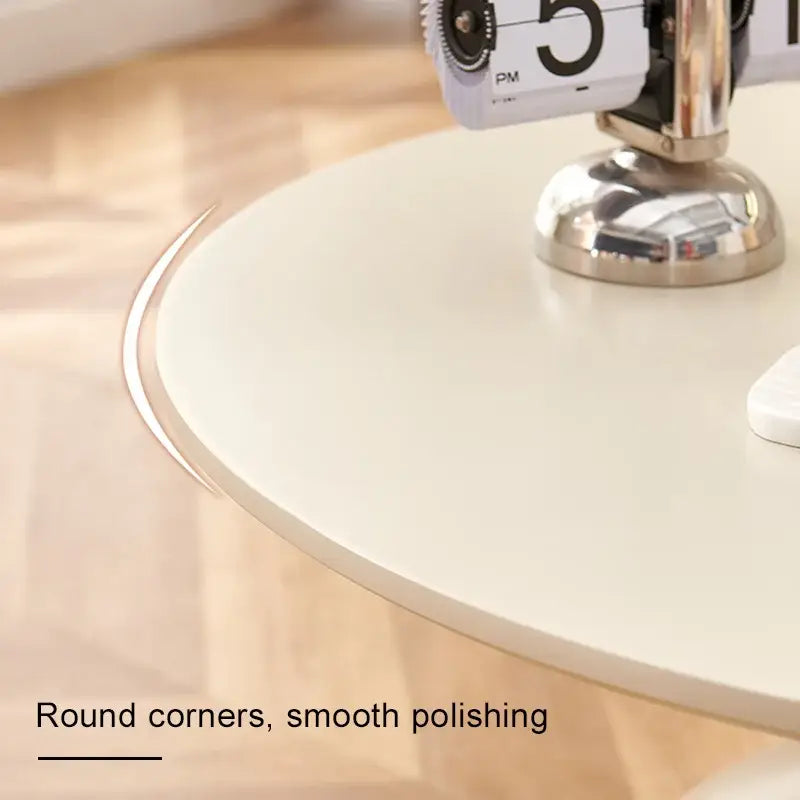 Round Minimalist Coffee Table Modern Design - view 3