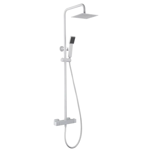 Thermostatic Shower Set Art Matte White | IMEX - Shower Set