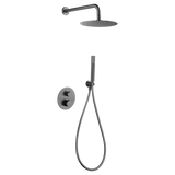 Thermostatic Shower Set Concealed Genoa Black Gun | IMEX - Shower Set
