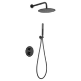 Thermostatic Shower Set Concealed Naples Matte Black | IMEX - Shower Set