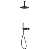 Thermostatic Shower Set Concealed Nepal Black | IMEX - Shower Set