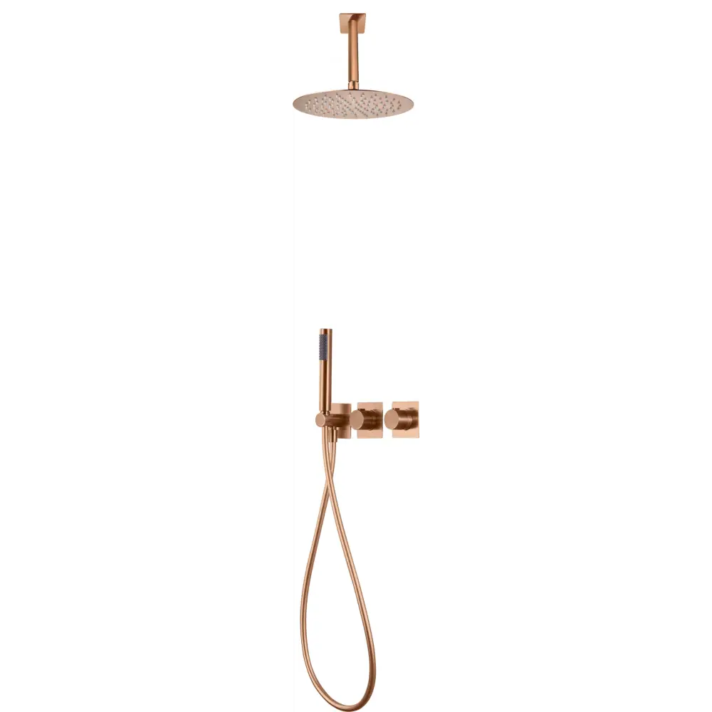 Conjunto Ducha Termostático Empotrado Nepal Oro Ro - Shower Set