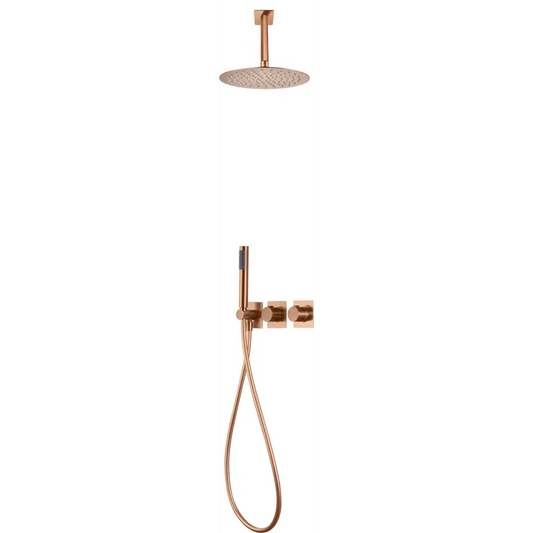 Conjunto Ducha Termostático Empotrado Nepal Oro Ro - Shower Set