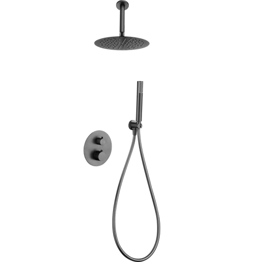 Thermostatic Shower Set Concealed Piamonte Bla | IMEX - Shower Set