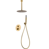 Thermostatic Shower Set Concealed Piamonte Gold | IMEX - Shower Set