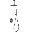 Conjunto Ducha Termostático Empotrado Salerno Negro Gun Metal - Shower Set