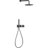 Conjunto Ducha Termostático Empotrado Tíbet Negro Gun Metal - Shower Set