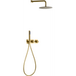 Conjunto Ducha Termostático Empotrado Tíbet Oro Cepillado - Shower Set