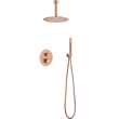 Thermostatic Shower Set Concealed Top Brushed Rose | IMEX - Shower Set