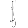 Thermostatic Shower Set Genoa Black Gun Metal | IMEX - Shower Set
