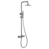 Thermostatic Shower Set Genoa Black Gun Metal | IMEX - Shower Set