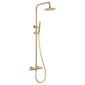 Thermostatic Shower Set Line Brushed Gold | IMEX - Shower Set