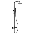 Thermostatic Shower Set Naples Matte Black | IMEX - Shower Set