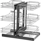 Tier Corner Pull Out Organizer 4 Shelf Kitchen Cabinet Organizer - 3 layers