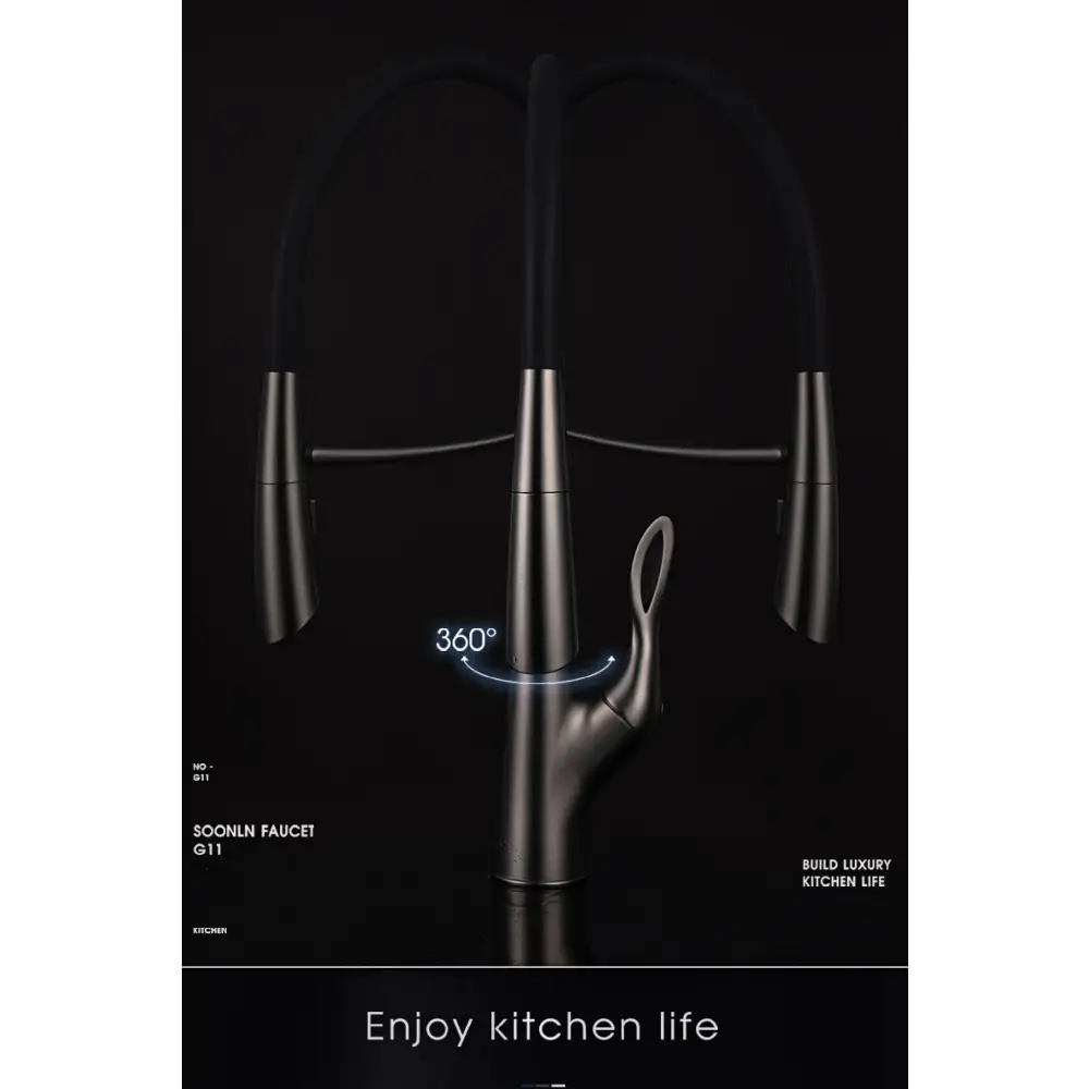 Touch Switch Cold Hot Dual Control Magnetic Sink Faucet - Kitchen Faucets