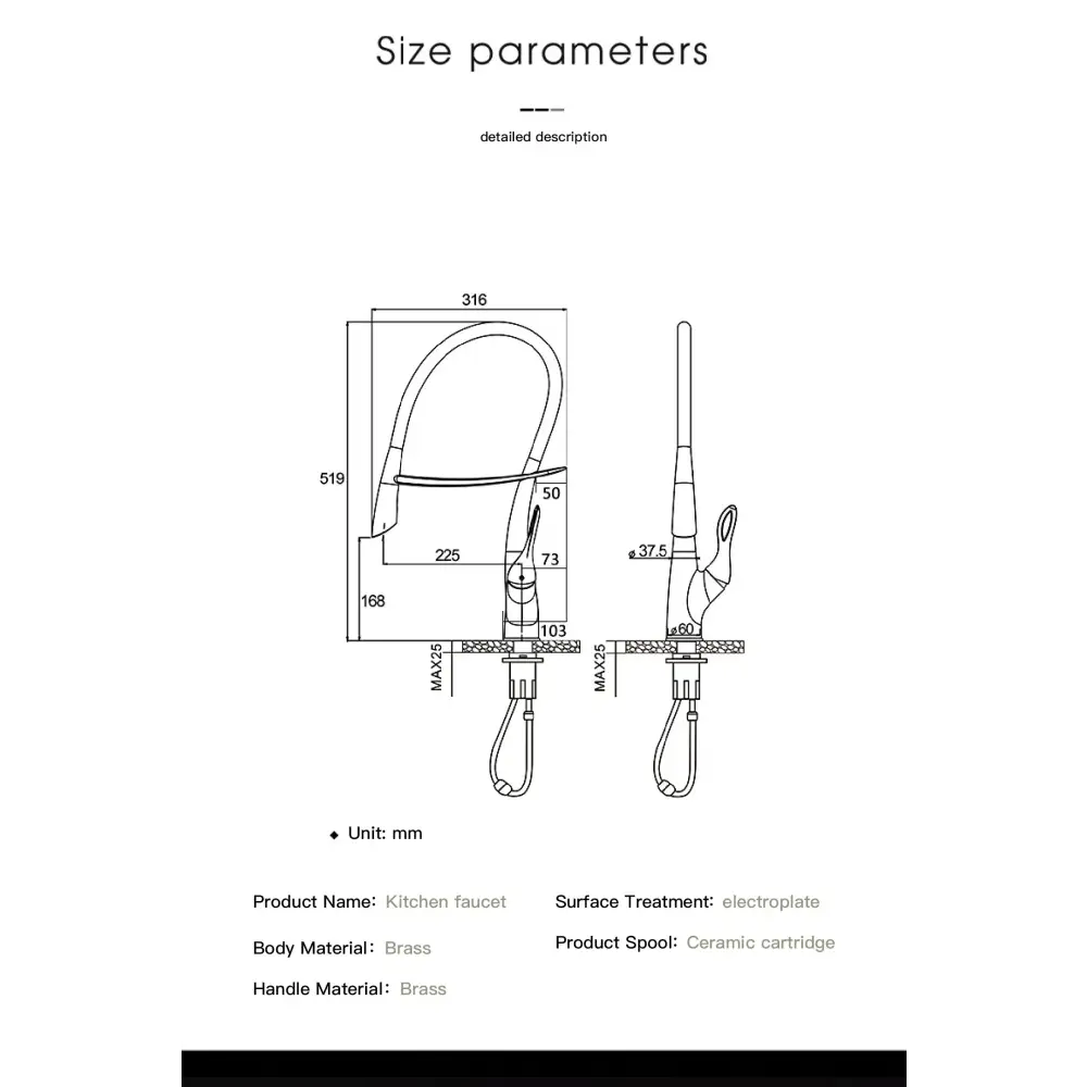 Touch Switch Cold Hot Dual Control Magnetic Sink Faucet - Kitchen Faucets
