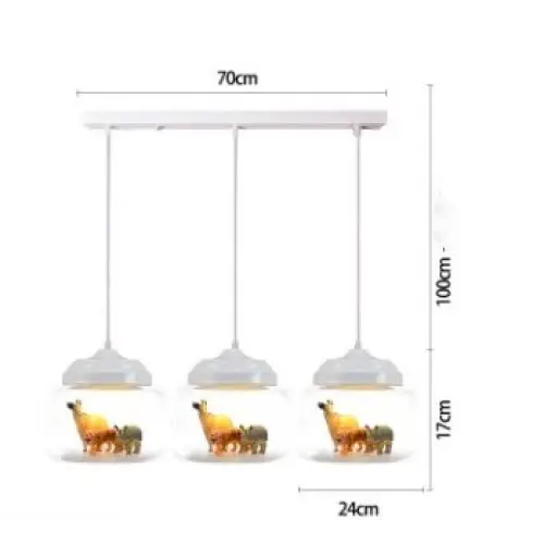 Transparent Jar Animal Hanging Lamp for Modern Living Spaces - view 9