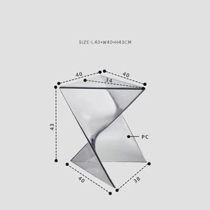 Triangular Modern Art Minimalist Side Tea Table - Multifunctional coffee table