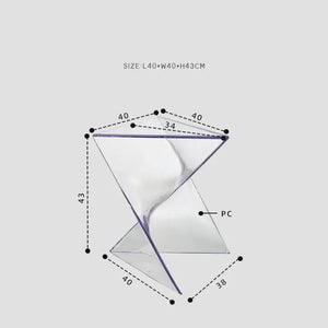 Triangular Modern Art Minimalist Side Tea Table - Multifunctional coffee table