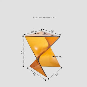 Triangular Modern Art Minimalist Side Tea Table - Multifunctional coffee table