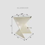 Triangular Modern Art Minimalist Side Tea Table - White - Multifunctional coffee table