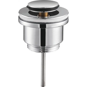 Chrome Click-Clack Sink Valve Small Plug Modern, main product view