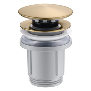 Brushed Gold Click Clack Valve for Sink and Bidet, main product view