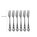 Vintage Cutlery Set Knife Fork Spoon - 6Pcs Cake Fork - Knives