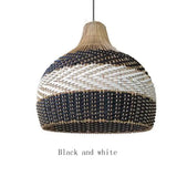 Vintage Rattan Hand-Woven Pendant Lamp - E / 30cm - Rattan Lamp