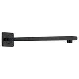 Wall-Mounted Shower Arm Square Matte Black | IMEX - Bathroom Product