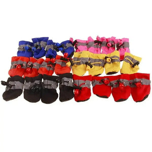 Waterproof Pet Shoes Non-Slip Rain Boots 4 units - Waterproof Shoes
