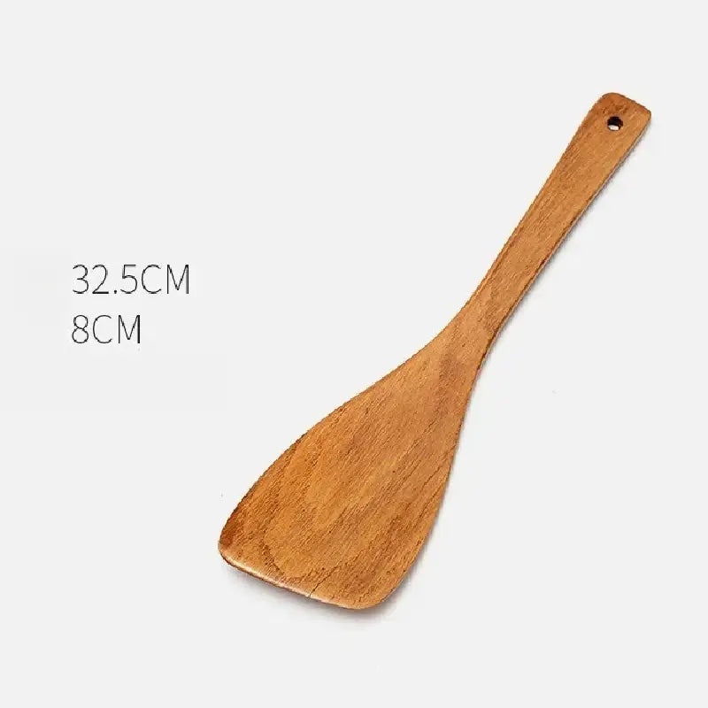 Wooden Home Kitchen Utensils Spoons and Shovels - Long Spatula - Kitchen Utensils