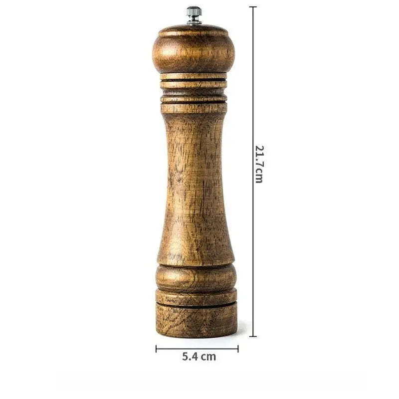 Wooden Salt Pepper and Spice Grinder Ceramic Grinder - Medium - Kitchen Utensils