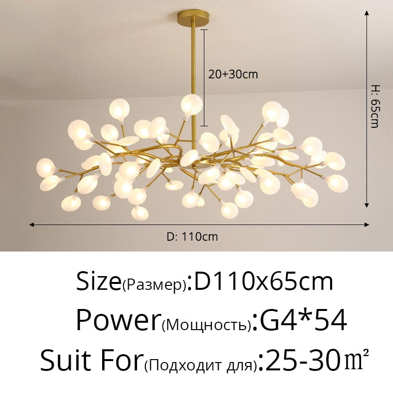 Lámpara de luciérnaga nórdica LED moderna
