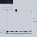 Lámpara colgante de araña de techo LED moderna