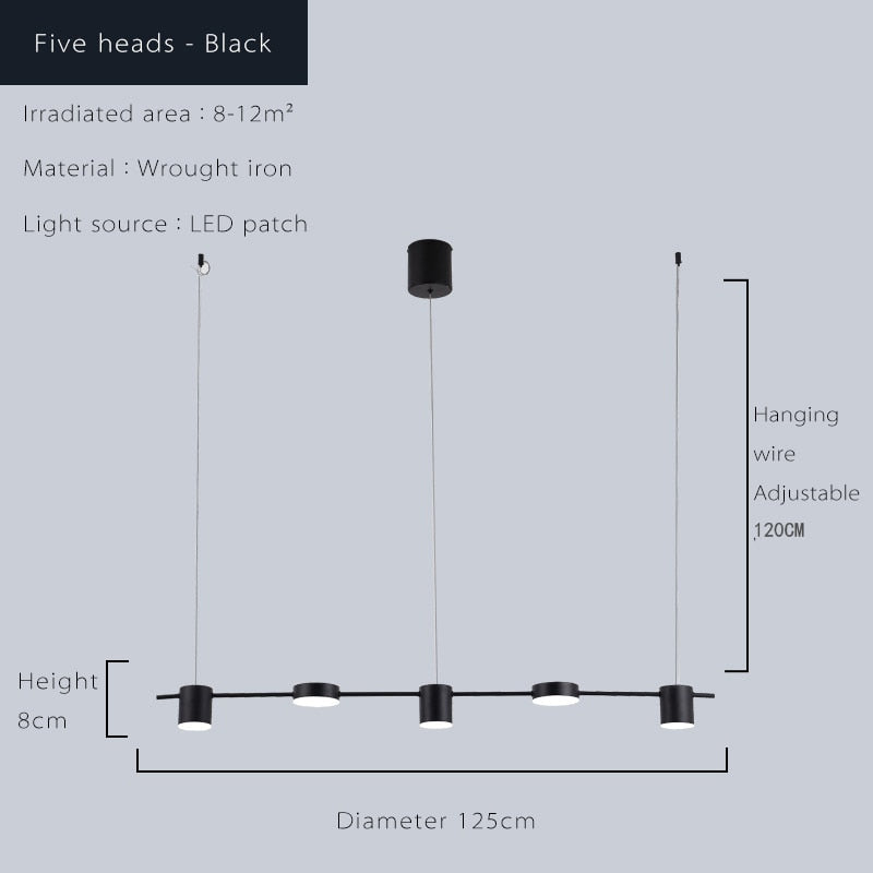 Lámpara colgante de araña de techo LED moderna